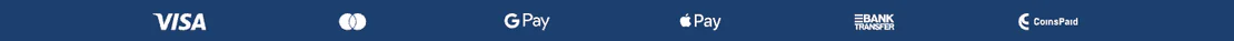 Betmac Casino payment methods including Visa, Mastercard, Google Pay, Apple Pay, bank transfer and CoinsPaid
